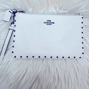 White coach wristlet